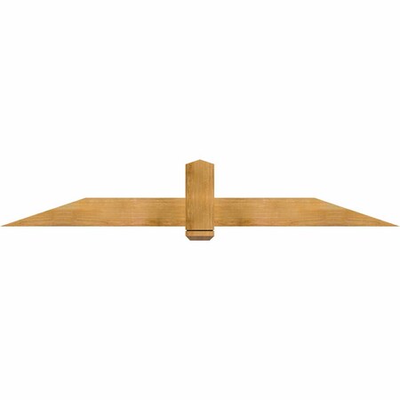 Ekena Millwork Eugene Rough Sawn Timber Gable Bracket, Western Red Cedar, 84"W x 14"H x 2"D x 6"F, 4/12 Pitch GBW084X14X0206EUG00RWR